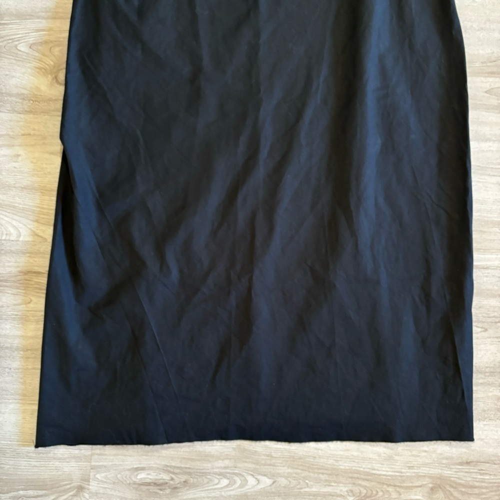 Black Ruffled Bodice Lightweight Women's M Dress Romantic Minimal Balletcore‎ - Picture 2 of 9